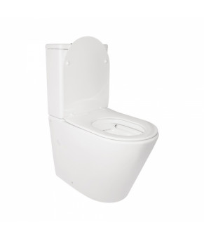 Унітаз-компакт Qtap Stork безободковий з сидінням Soft-close QT15222179W