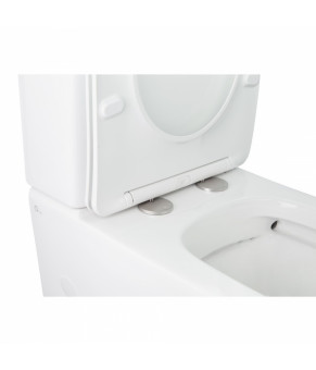 Унітаз-компакт Qtap Stork безободковий з сидінням Soft-close QT15222179W