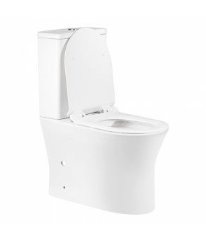 Унитаз-компакт Qtap Virgo безободковый с сиденьем Soft-close QT18222169ARW