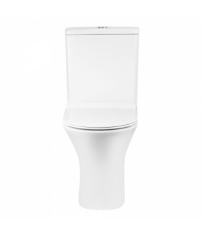 Унитаз-компакт Qtap Virgo безободковый с сиденьем Soft-close QT18222169ARW