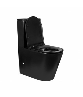 Унитаз-компакт Qtap Scorpio безободковый с сиденьем Soft-close QT14222125ARMB
