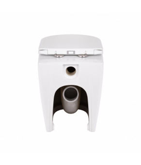 Унитаз-компакт Qtap Swan безободковый с сиденьем Soft-close QT16223178W