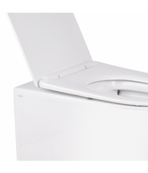 Унитаз-компакт Qtap Swan безободковый с сиденьем Soft-close QT16223178W