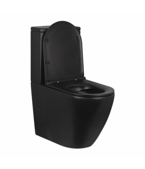 Унитаз-компакт Qtap Robin безободковый с сиденьем Soft-close QT13222141ARMB