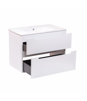 Тумба подвесная с раковиной Qtap Scorpio QT1472TPВ8013080CW