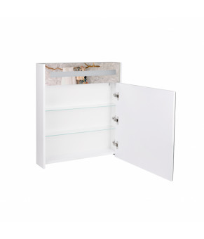Зеркальный шкаф подвесной Qtap Robin с подсветкой QT1377ZP6001W