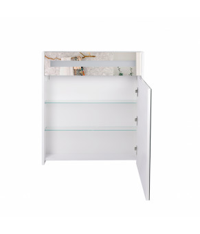 Зеркальный шкаф подвесной Qtap Robin с подсветкой QT1377ZP6001W