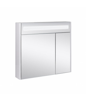 Зеркальный шкаф подвесной Qtap Robin с подсветкой QT1377ZP8001W
