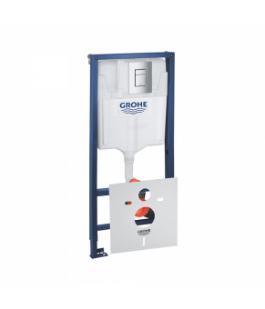 Набор инсталляция 4 в 1 Grohe Rapid SL 38772001 + унитаз с сиденьем Qtap Crow QT05335170W