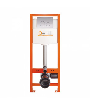 Набор Qtap инсталляция Nest QTNESTM425M11CRM + унитаз с сиденьем Jay QT07335176W