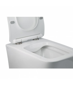 Комплект Qtap инсталляция Nest QTNESTM425M06CRM + унитаз с сиденьем Crow QT05335170W + набор для гигиенического душа со смесителем Inspai-Varius QTINSVARCRMV00440201