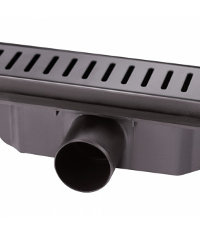 Трап Qtap Dry FA304-700MBLA линейный с сухим затвором и решеткой 700х73 (QTDRYFA304700MBLA)