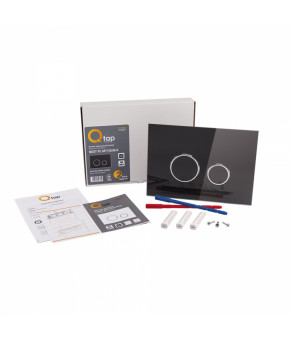 Панель смыва Qtap Nest QT0111V1163GB Черная (SD00038765)