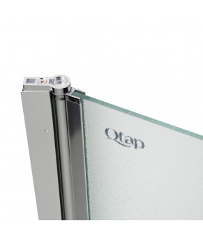 Штора на ванну Qtap Standard CRM407513APL стекло Pear 6 мм, 75х140 см, левая (SD00039718)