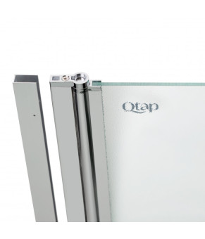 Штора на ванну Qtap Standard CRM407513APL стекло Pear 6 мм, 75х140 см, левая (SD00039718)