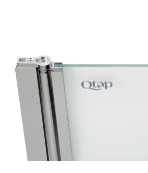 Штора на ванну Qtap Standard CRM407513APL стекло Pear 6 мм, 75х140 см, левая (SD00039718)