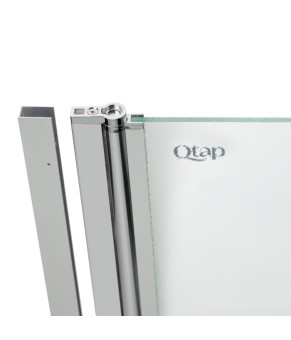 Штора на ванну Qtap Standard CRM407513APL стекло Pear 6 мм, 75х140 см, левая (SD00039718)