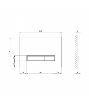 Панель смыва Qtap Nest QT0111V1107GB Черный (SD00038769)