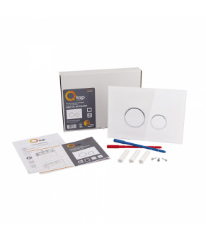 Панель смыва Qtap Nest QT0111V1164GW Белый (SD00038771)