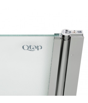 Штора на ванну Qtap Standard CRM407513APR Pear 6 мм, 75х140 см, правая (STDCRM407513APR)