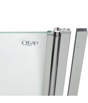 Штора на ванну Qtap Standard CRM407513APR Pear 6 мм, 75х140 см, правая (STDCRM407513APR)