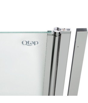 Штора на ванну Qtap Standard CRM407513APR Pear 6 мм, 75х140 см, правая (STDCRM407513APR)