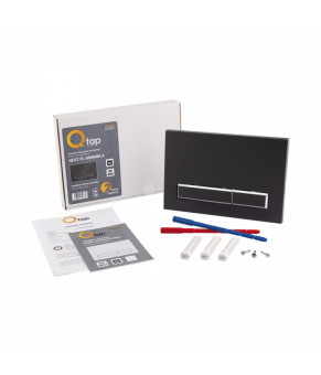 Панель смыва Qtap Nest QT0111M08V1091MB Матовая Черная (SD00038776)