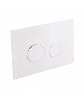 Набор инсталляция 4 в 1 Qtap Nest ST с круглой панелью смыва QT0133M425V1164GW