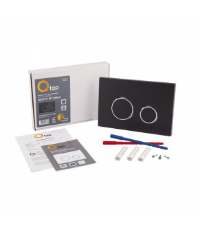 Панель смыва Qtap Nest QT0111M11V1146MB Черная Матовая (SD00038780)