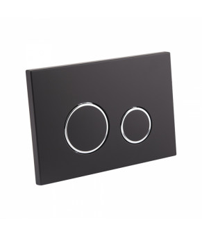 Комплект инсталляции Qtap Nest ST 4 в 1 с круглой черной панелью смыва QT0133M425M11V1146MB
