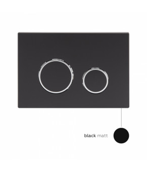 Комплект инсталляции Qtap Nest ST 4 в 1 с круглой черной панелью смыва QT0133M425M11V1146MB