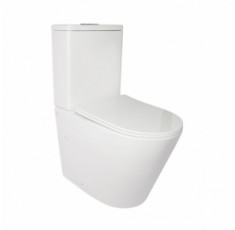 купить недорого Унітаз-компакт Qtap Stork безободковий з сидінням Soft-close QT15222179W