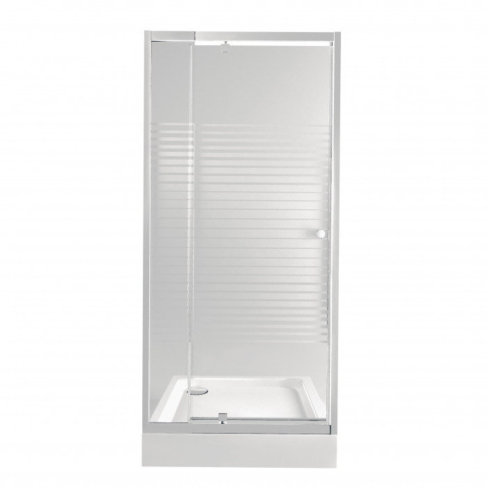 Набір Qtap двері в нішу Pisces WHI208-9.CP5 + піддон Unisquare 309915