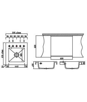 Мойка SystemCeram Quanto 60 Z 5006