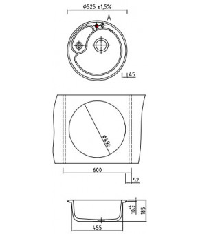 Мойка SystemCeram Sigma 52 A 5068