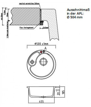 Кухонная мойка SystemCeram Sigma 52 F Alu-76