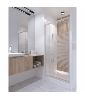 Набор Qtap дверь в нишу Pisces WHI208-9.CP5 + поддон Unisquare 309915