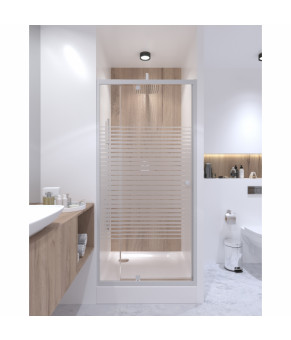Набор Qtap дверь в нишу Pisces WHI208-9.CP5 + поддон Unisquare 309915