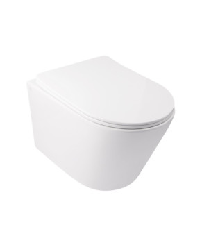 Набір Qtap інсталяція 3 в 1 Nest QT0133M425 з квадратною панеллю змиву QT0111M06028CRM + унітаз з сидінням Swan QT16335178W (SD00042991)