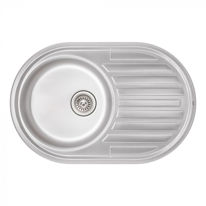 Кухонна мийка Qtap 7750 Micro Decor 0,8 мм (QT7750MICDEC08)