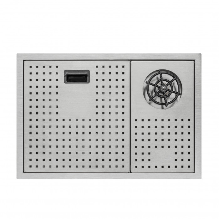 Кухонна мийка з кришкою та омивачем Qtap DC5638 Satin 3.0/1.2 мм (QTDC56383012)