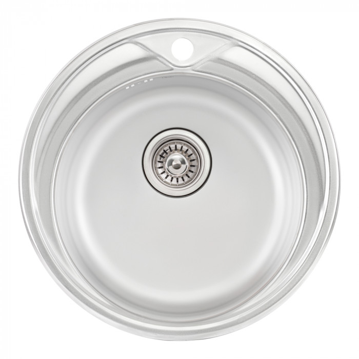 Кухонна мийка Qtap D510 Satin 0,8 мм (QTD510SAT08)
