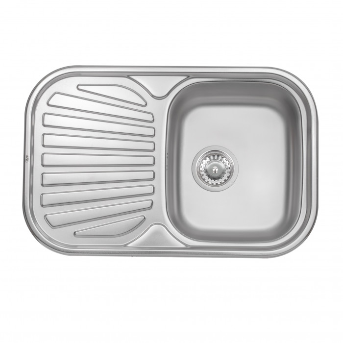 Кухонна мийка Qtap 7448 Satin 0,8 мм (QT7448SAT08)