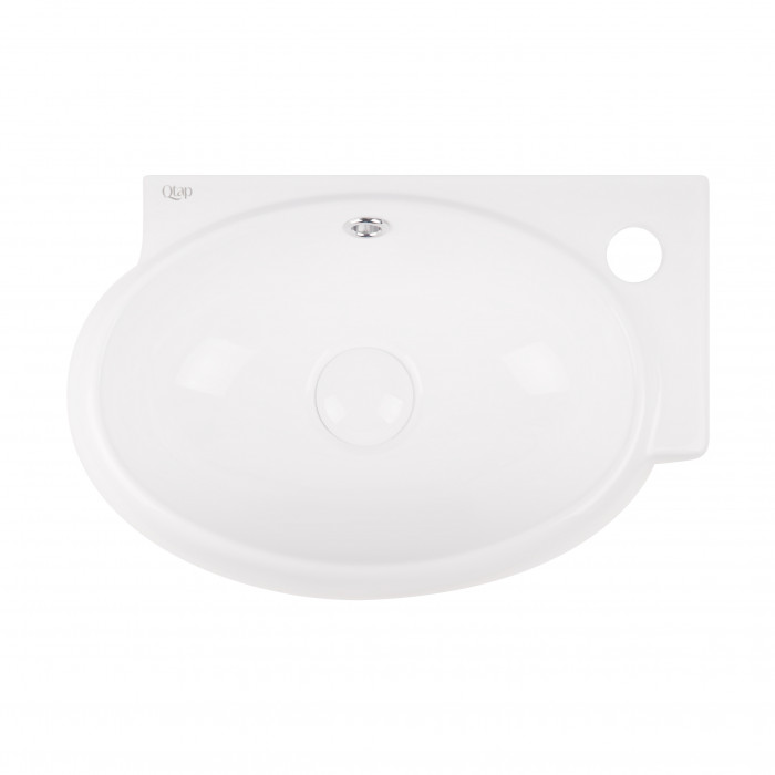 Раковина Qtap Leo з донним клапаном QT11115011RW
