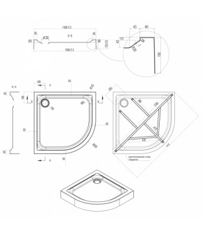 Душевой поддон Qtap Uniarc 301115