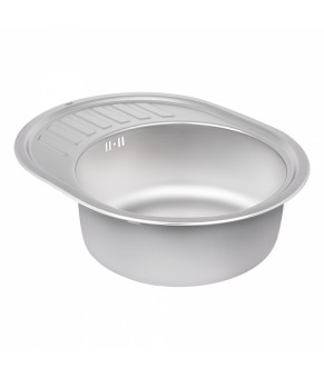 Кухонная мойка Qtap 5745 Satin 0,8 мм (QT5745SAT08)