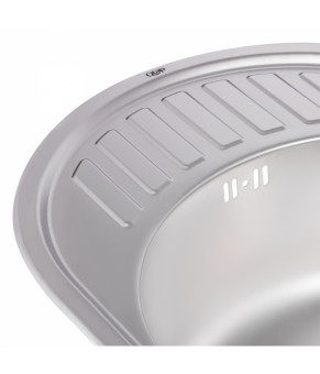 Кухонная мойка Qtap 5745 Satin 0,8 мм (QT5745SAT08)
