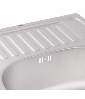 Кухонная мойка Qtap 5848 Micro Decor 0,8 мм (QT5848MICDEC08)
