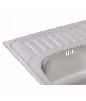 Кухонная мойка Qtap 6550 Micro Decor 0,8 мм (QT6550MICDEC08)