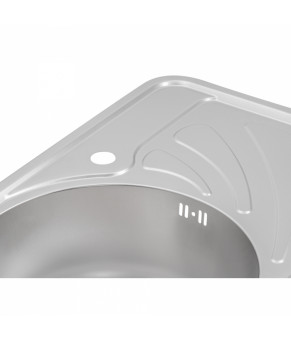 Кухонная мойка Qtap 6744L Micro Decor 0,8 мм (QT6744LMICDEC08)